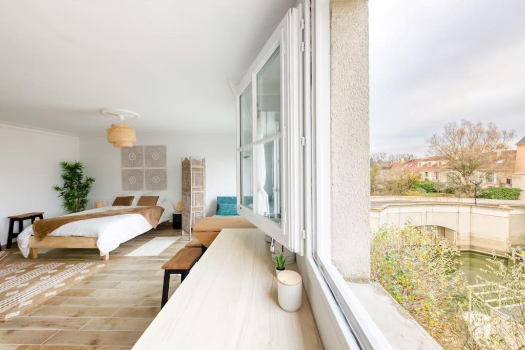 Studio Vue Direct Sur Le Port De Cergy, Parking Prive Gratuit Bagian luar foto
